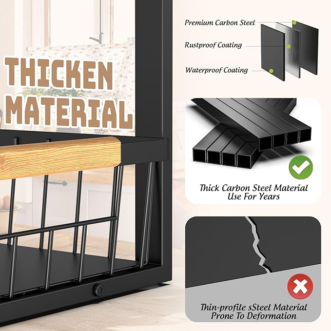 Under Sink Organizer and Storage, 2 Pack Slide Out Under Cabinet Storage Pull Out Sink Shelf Cabinet Storage Shelves, Undersink Organizers for Kitchen Bathroom Cabinet