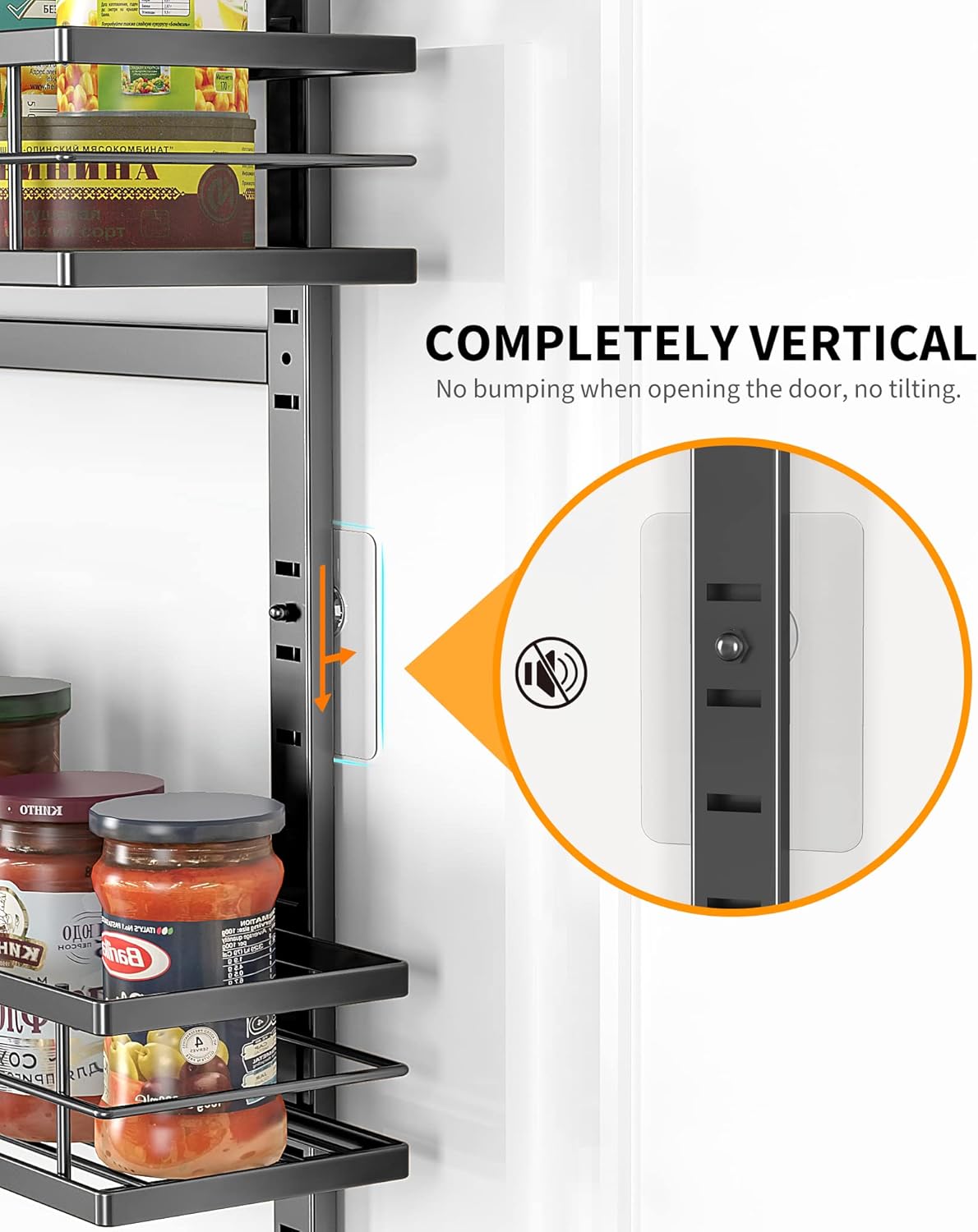 Moforoco 9-Tier Over The Door Pantry Organizer, Pantry Organization and Storage, Black Hanging Basket Wall Spice Rack Seasoning Shelves, Home & Kitchen