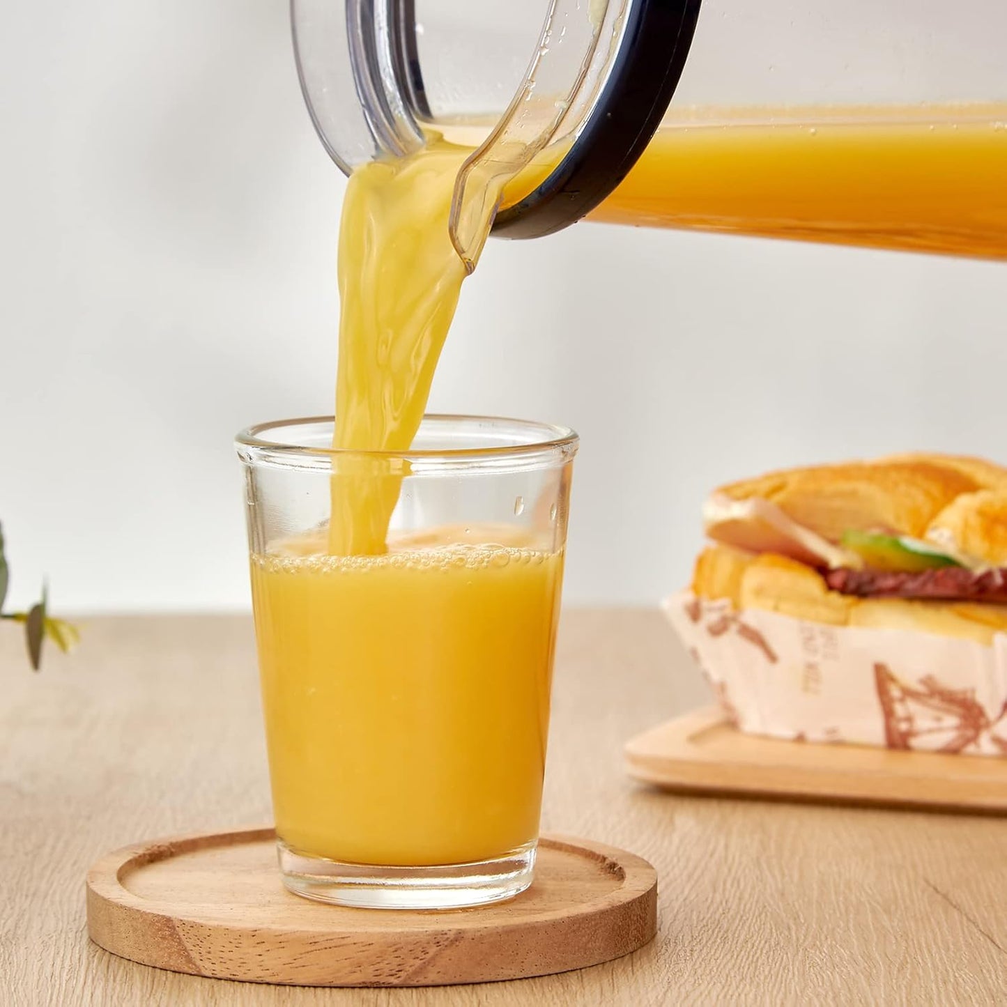 SOUL ONE 4.5 oz Small Juice Glasses, Set of 6, Stackable Heavy Based Drinking Glasses, Kids Small Drinking Glassware for Orange Juice, Water, Milk, Coffee