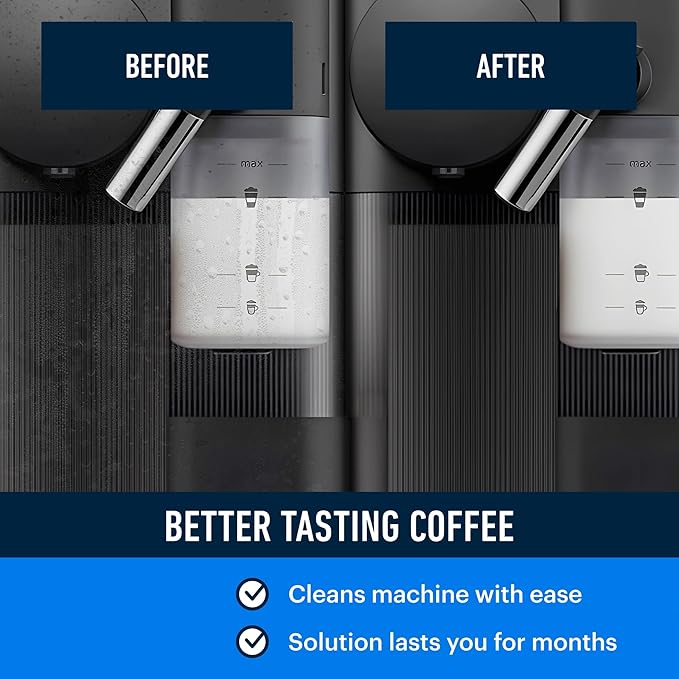 Essential Values Descaling Solution Compatible with Nespresso - Coffee Descaler - Coffee Maker Cleaner - Kettle, Espresso Machine Cleaning - 12 Month Supply 2-Pack