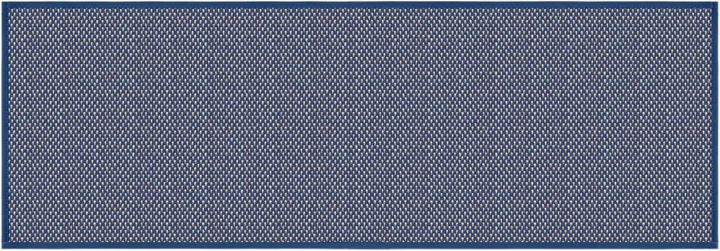 Artoid Mode Washable Non-Slip Rubber Backing Kitchen Rugs Blue Doormat, Absorbent Kitchen Floor Mats in Front of Sink Kitchen Mats for Floor Home Decor 17x47 Inch