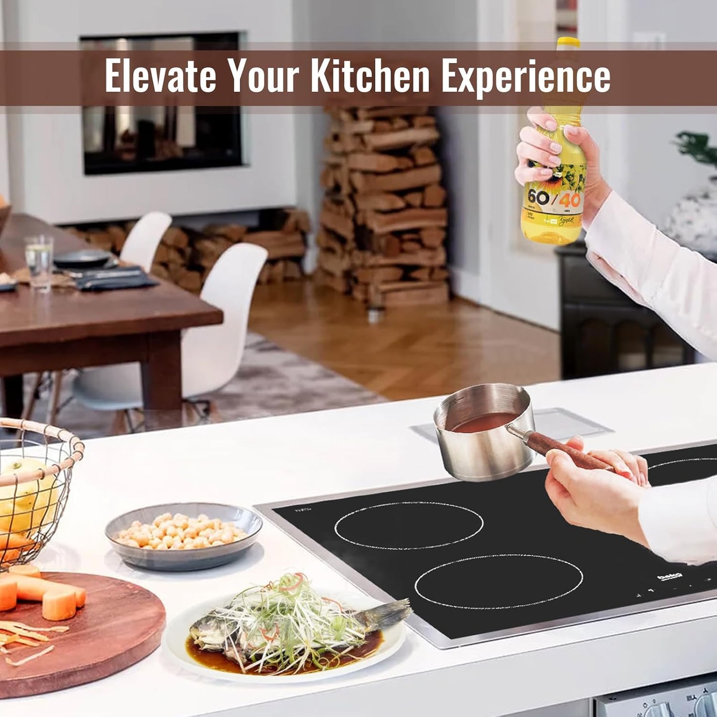 Mini Sauce Pan Cooking Pot with Wooden Handle, Stainless Steel Small Milk Pan and Butter Warmer, with pour spout,250ml