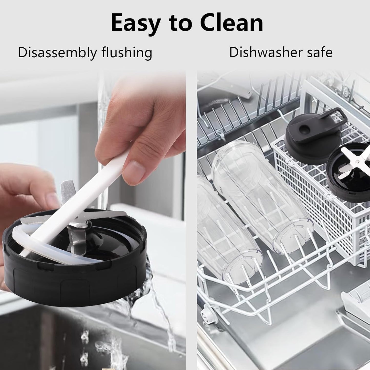 Liebe&Lecker Smoothie Blender, 1200W Blender for Smoothies, Blenders with (2) 28-oz To-Go Cups & Solid Lid, Personal Blenders for Shakes and Smoothies, Ice Crushing & Frozen Fruit