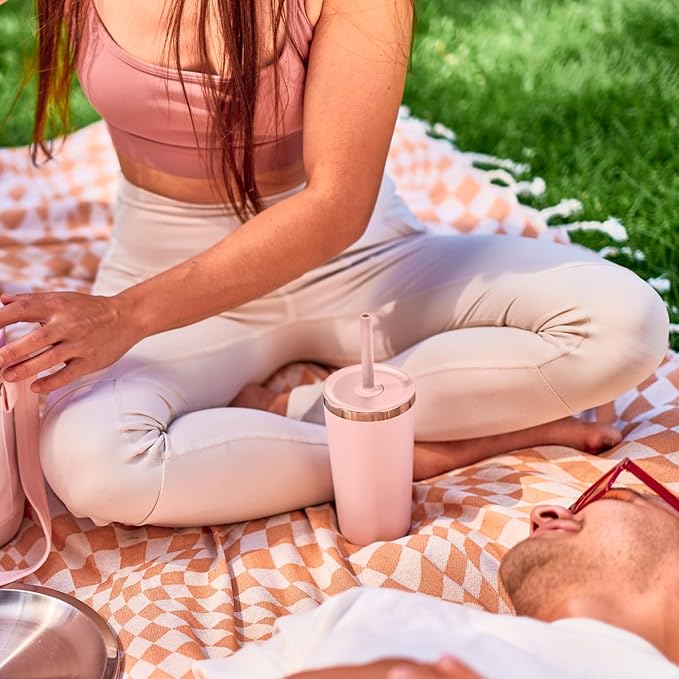 Hydro Flask All Around Tumbler Straw Lid, Insulated Travel Mug, Stainless Steel Coffee Cup 28 Oz Reef