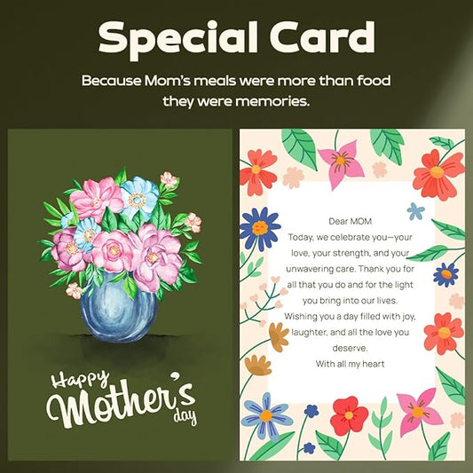 Wooden Spoons for Cooking & Kitchen gifts for mom - 6-Piece Wooden Utensil Set with Spatulas & Spoons, Heat-Resistant, Eco-Friendly Kitchen Utensils for Non-Stick Cookware (mom gifts) - gifts for her