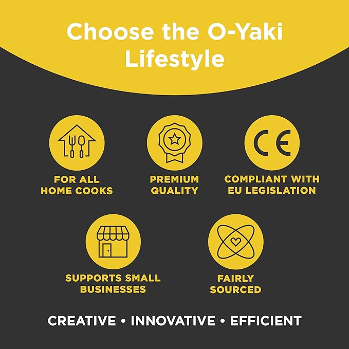 O-Yaki Flat Metal Kabob Skewer for Grilling – Set of 8 BBQ Skewers Stainless Steel with Storage Bag, Dishwasher Safe Skewers with Hook Handle & Sharp Tip for BBQ, Cookouts & Oven Use – 10 Inch