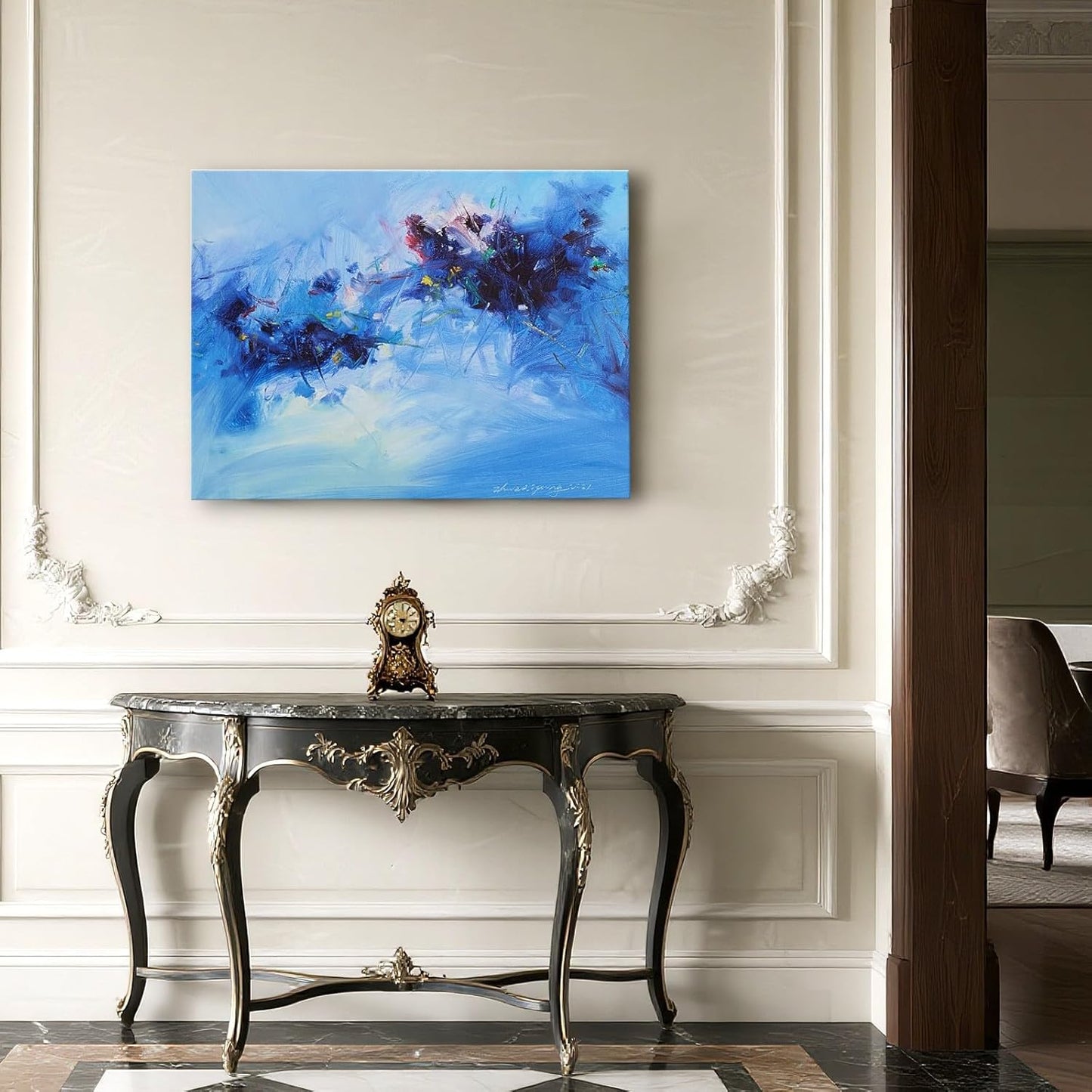 Gloliv Canvas Wall Art – Abstract Wall Decor Painting, Artist-Authorized Reproduction Canvas Prints, Modern Wall Art Decor for Living Room, Bedroom, or Office 32"x24"