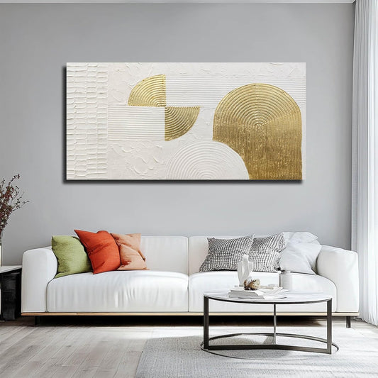 VAYIMDH Textured Canvas Wall Art Line Wall Paintings Modern Wall Decor 24"x48" Office Wall Decorations Wall Pictures for Bedroom