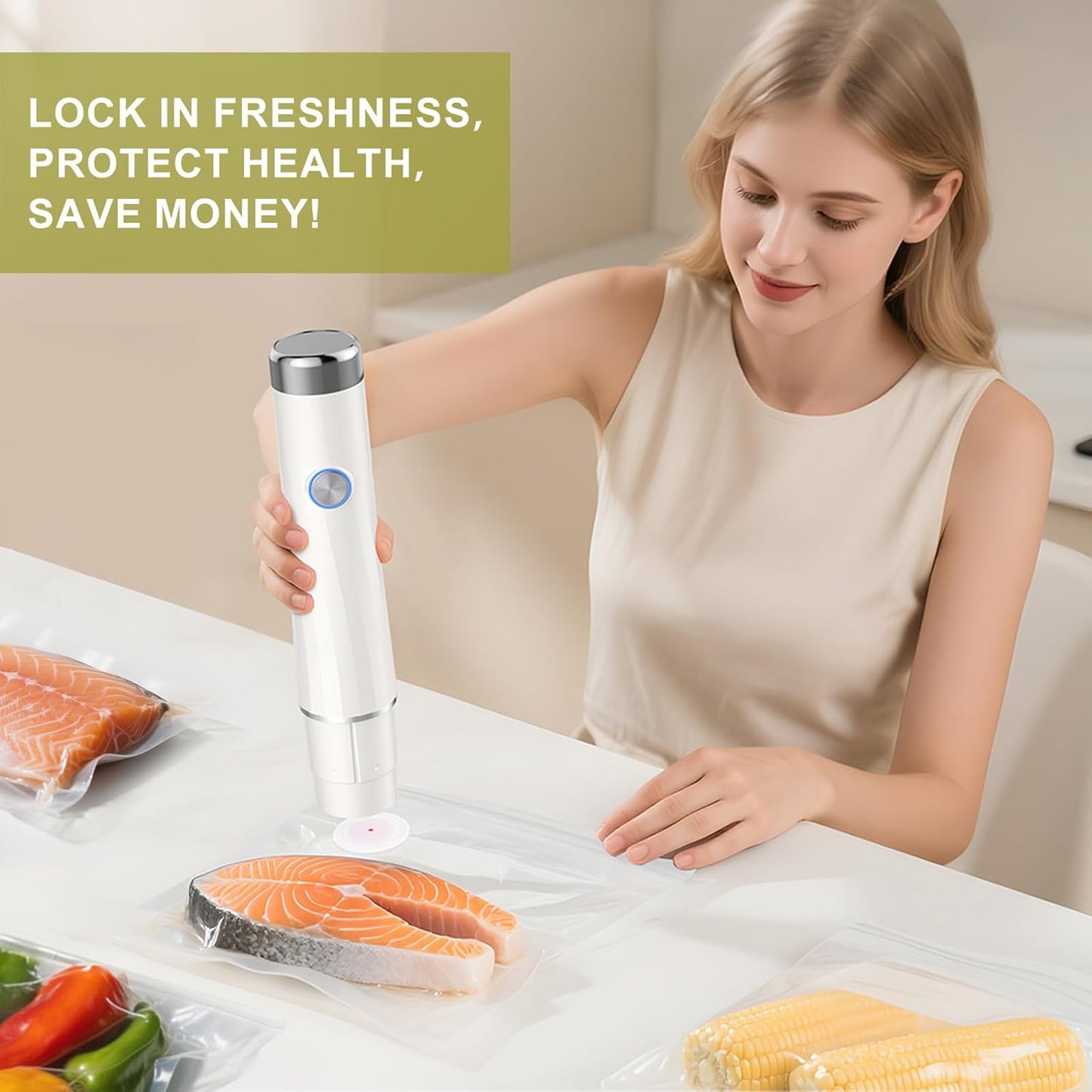 Vacuum Sealer Bags Large Size 10 x 11 Inch 30 Bags, Food Storage, BPA Free, Food Saver, Meal Prep,Sous Vide, Heavy Duty, Airtight