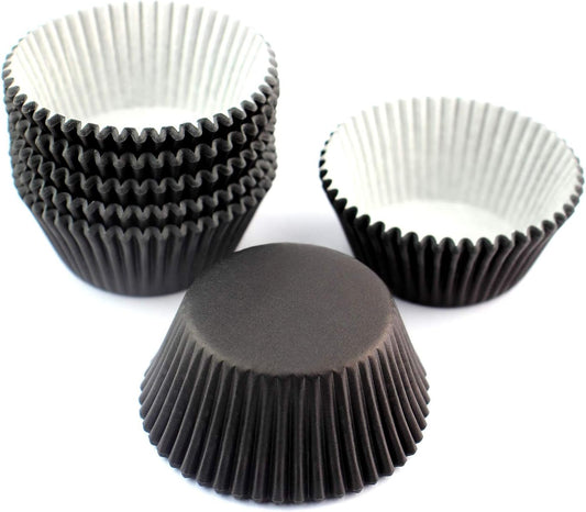 Eoonfirst Standard Size Baking Cups Halloween Day Cupcake Liners 200 Pcs (Black)