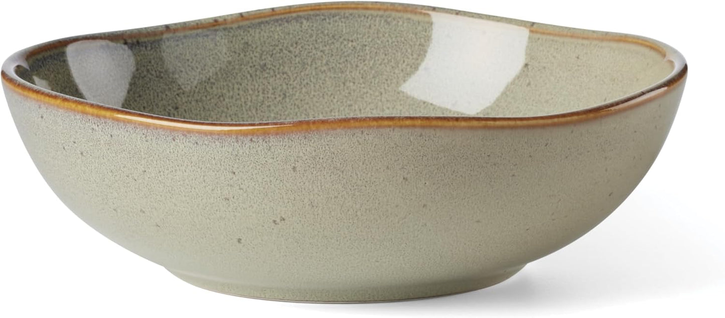 Oneida 897205 Organic Shades 12-Piece Dinnerware Set, Sage Green