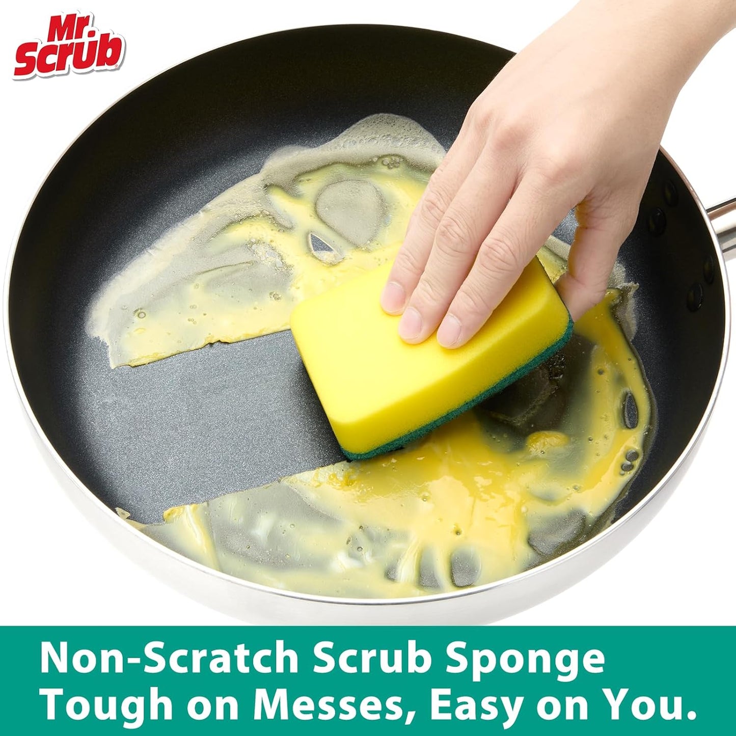 Sponges Kitchen Scrub Dish Sponge Scouring Pad, 36 Pack Cleaning Brush Scrubber Supplies for Soap, Dishwashing Dinnerware Sets Pan Pot Towels Cloth Rags Holder Glass Dishwasher Sink Bathroom
