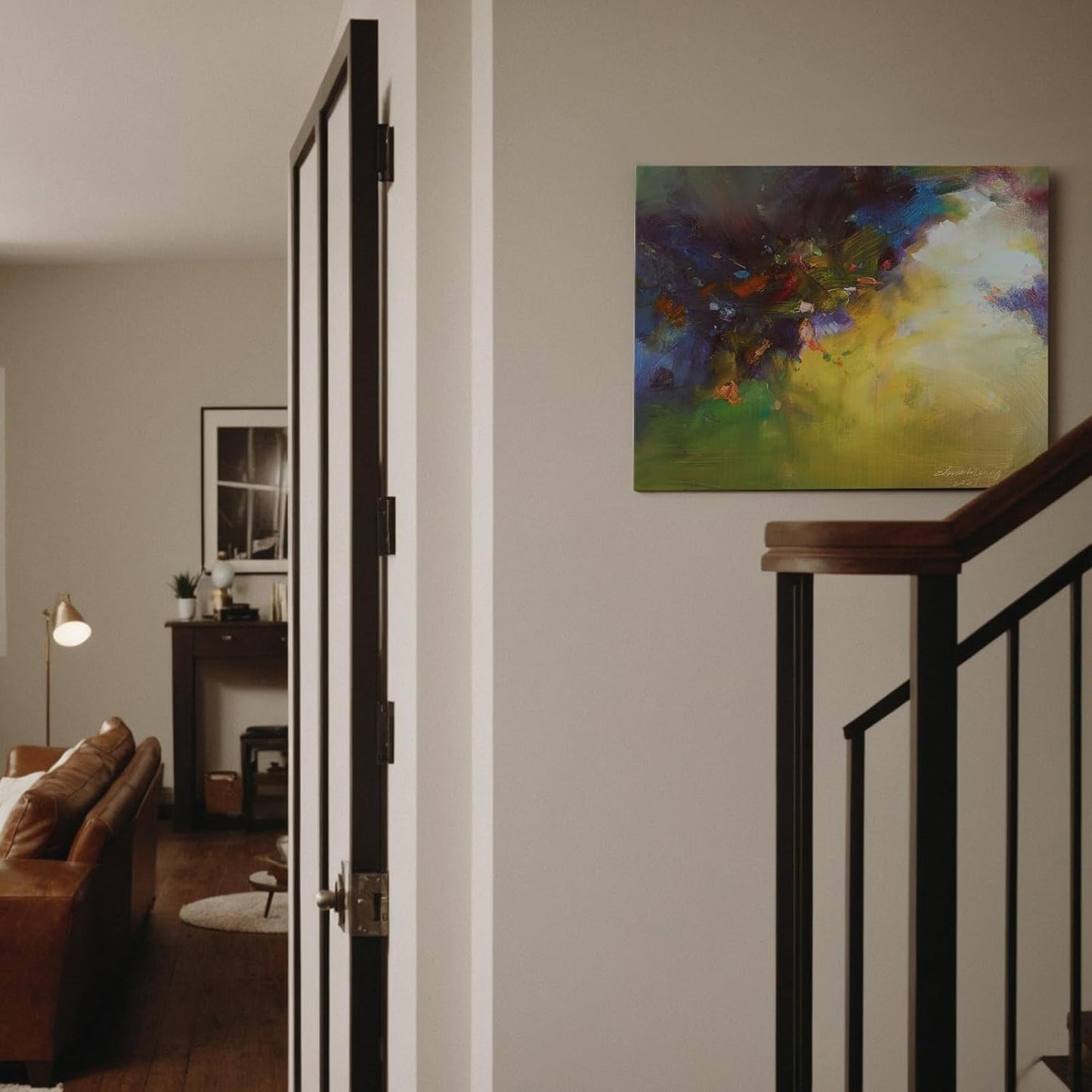 Gloliv Canvas Wall Art for Living Room – Abstract Wall Decor Painting, Artist-Authorized Reproduction Print – Modern Canvas Prints for Office, Bedroom, Bathroom & Kitchen Home Decor 16"X12"