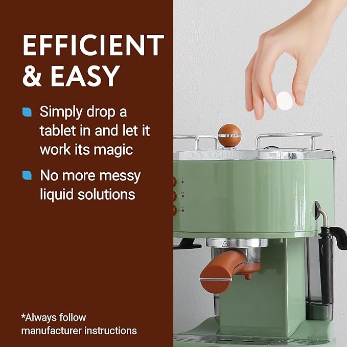 IMPRESA Descaling Tablets for Espresso Machine - Compatible with Breville, Jura & Miele Machines - 20 Pack & 4g Tablets - Remove Limescale & Mineral Build-Up