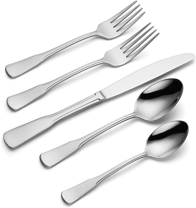 Oneida Colonial Boston 20-Piece Flatware Set, Service for 4, Silver