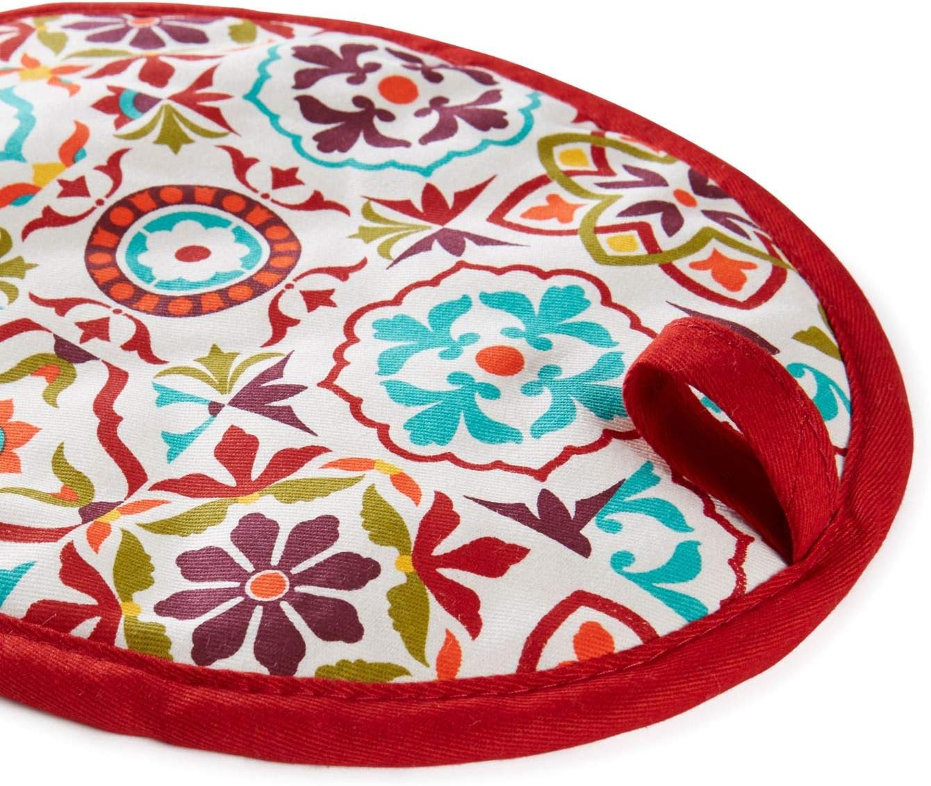Fiesta Worn Tiles Oven Mitt & Pot Holder, Multi, 2 Piece