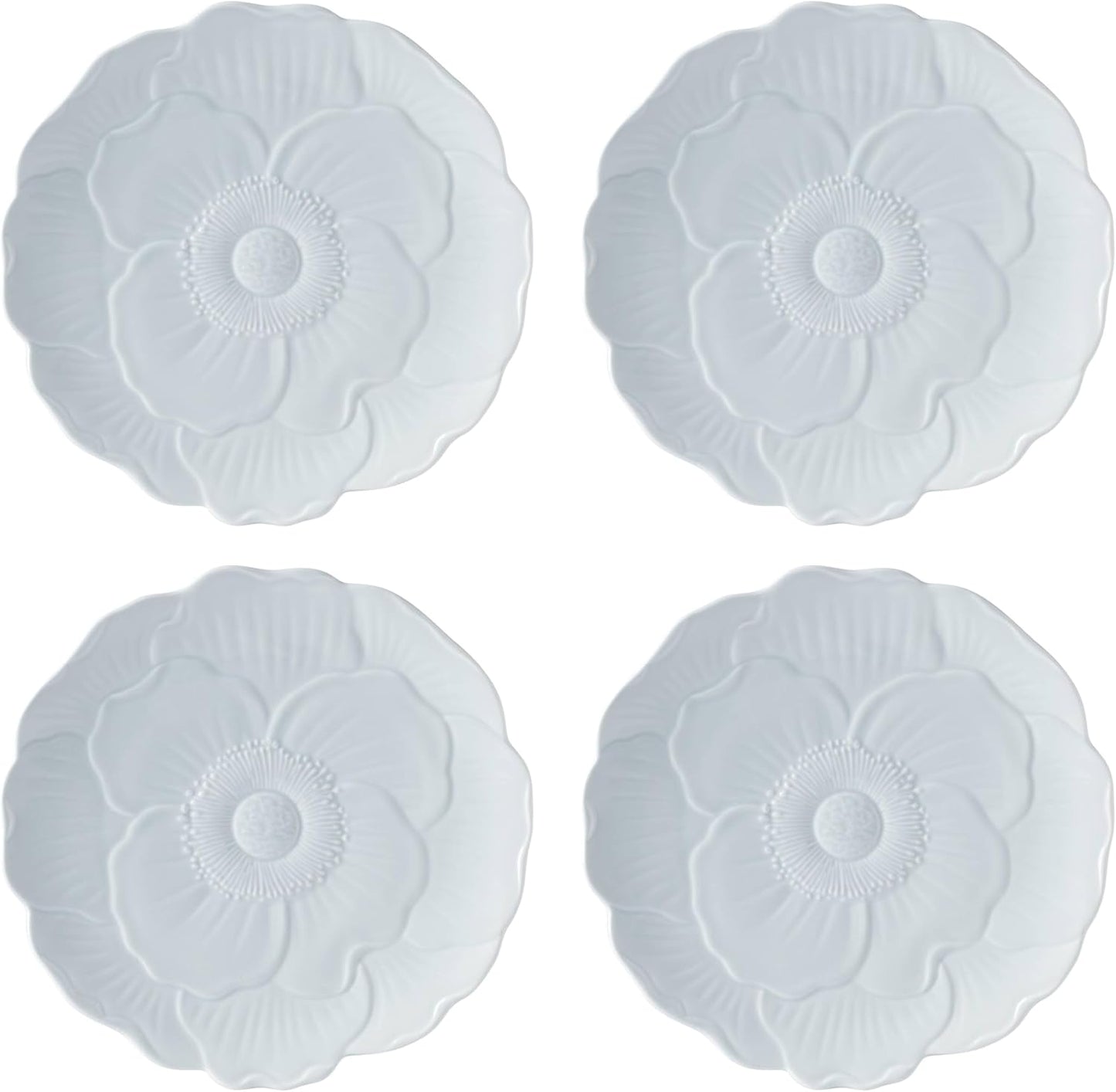 Lenox 897766 Butterfly Meadow Floral Accent Plates, Blue, Set of 4