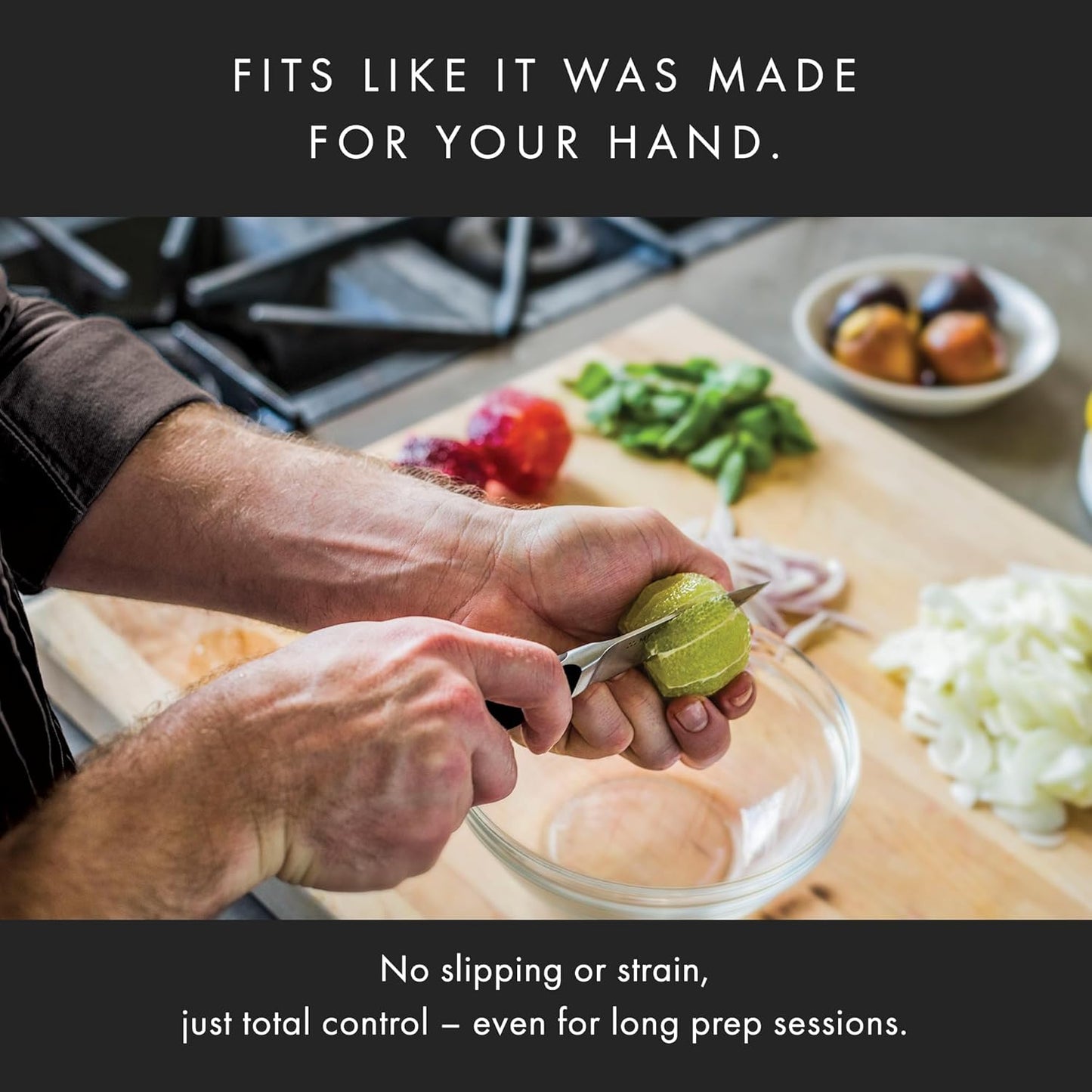 Misen 3.5" Paring Knife – Precision Kitchen Knife - High-Carbon Stainless Steel Blade – Ergonomic Handle for Peeling, Trimming, and Slicing – Lightweight, Versatile Tool for All Culinary Tasks - Black