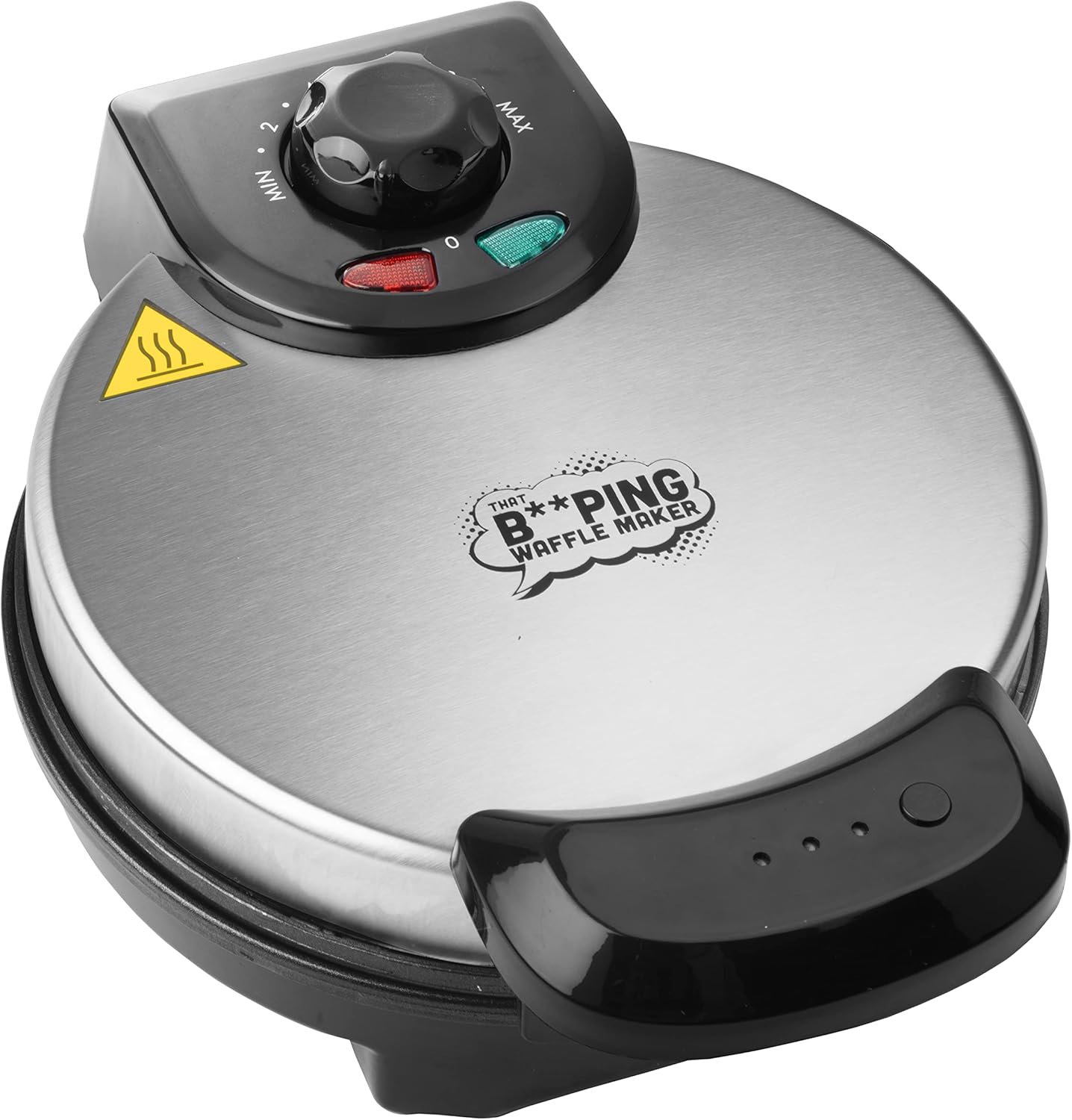 That BEEPING Waffle Maker- Personal 7" Belgian Waffler that BEEPS with Tone when Ready - Electric, Non Stick Griddle Iron w/Adjustable Browning Control- Unique Xmas Gift that Makes Breakfast Special
