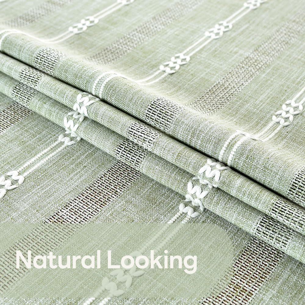 Heavy Duty Cotton Table Cloth for Rectangle Table Sage Green Tablecloth Rectangular Farmhouse Vintage Tablecloth Washable Rustic Table Cover (Sage Green, 52''x70'')