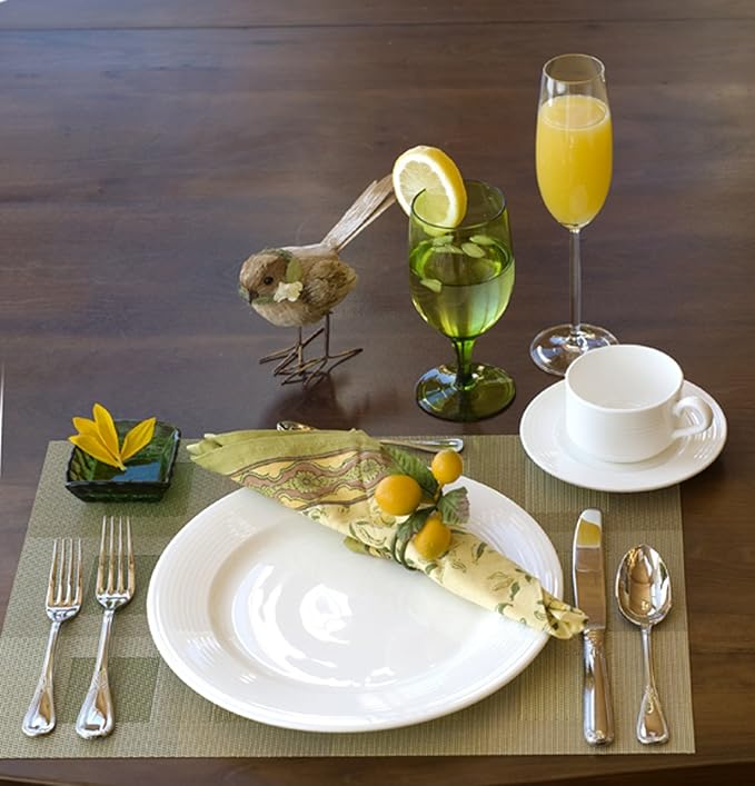 Fortessa Savoy 18/10 Stainless Steel Flatware, 5 Piece Place Setting, Service for 1