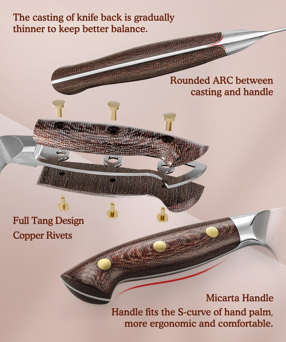 HEZHEN Meat Cleaver Knife,7 Inches, 67 Layers Damascus Steel Kitchen Knife, Professional Cleaver Knife for Meat and Vegetable Cutting, Ultra Sharp, Ergonomic Micarta Handle, Gift Packing