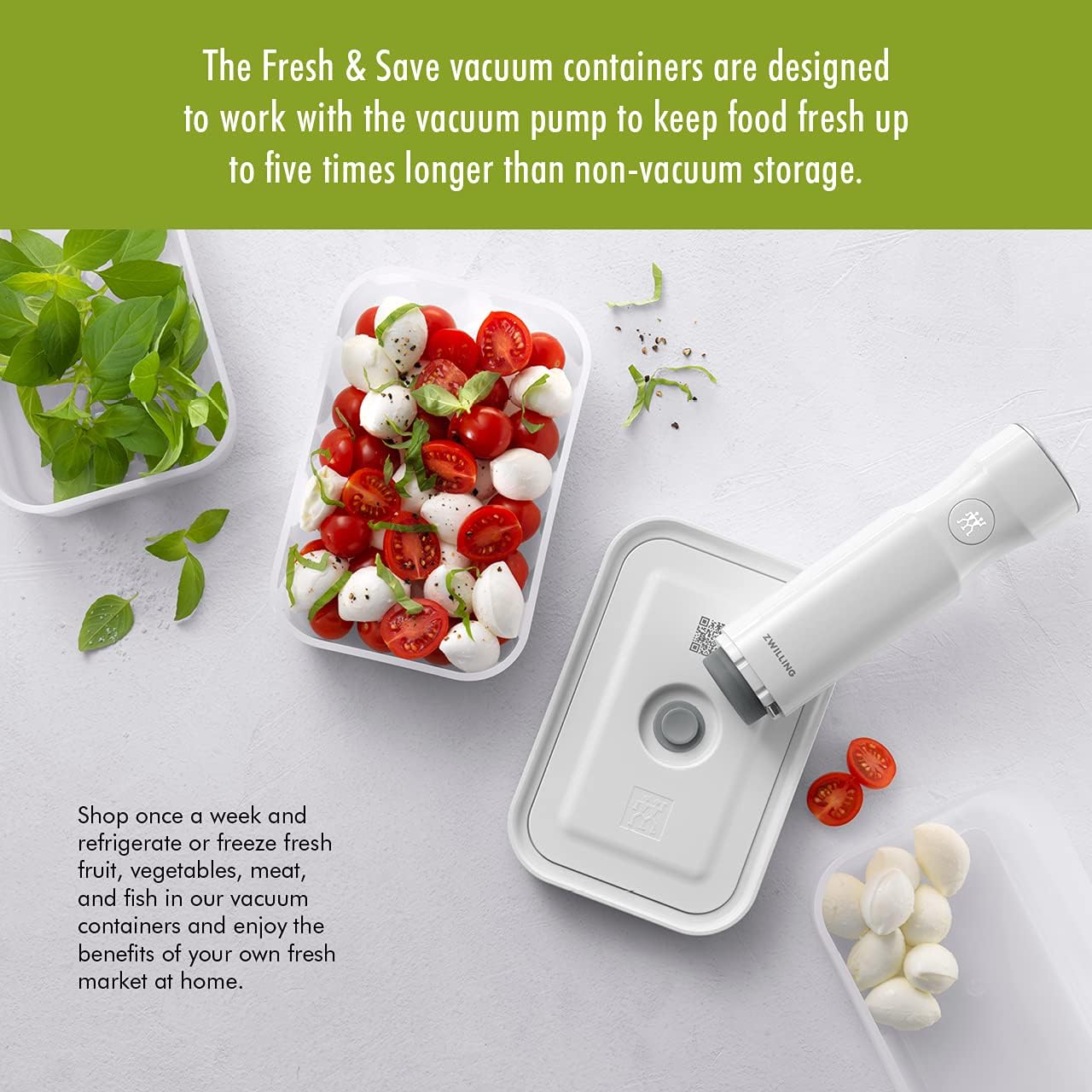 ZWILLING Fresh & Save Plastic Airtight Food Storage Container, Meal Prep Container - Small