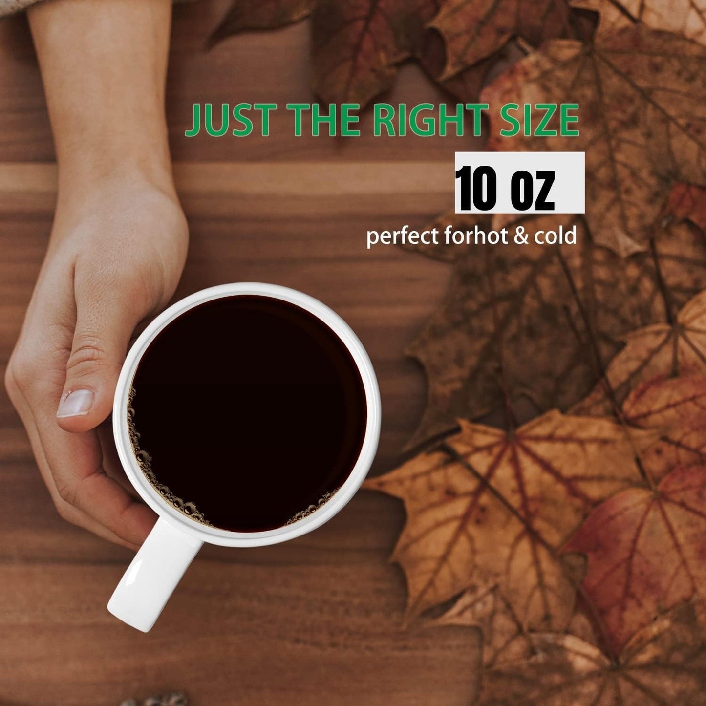 White Thin Over 45% Bone Content Fine Bone China Coffee Mugs 10 oz, Lightweight Porcelain Cups for Espresso Latte Mocha Cappuccino, Luxury Ceramic Tea Cup, Set of 6 Dishwasher Microwave Freezer Safe