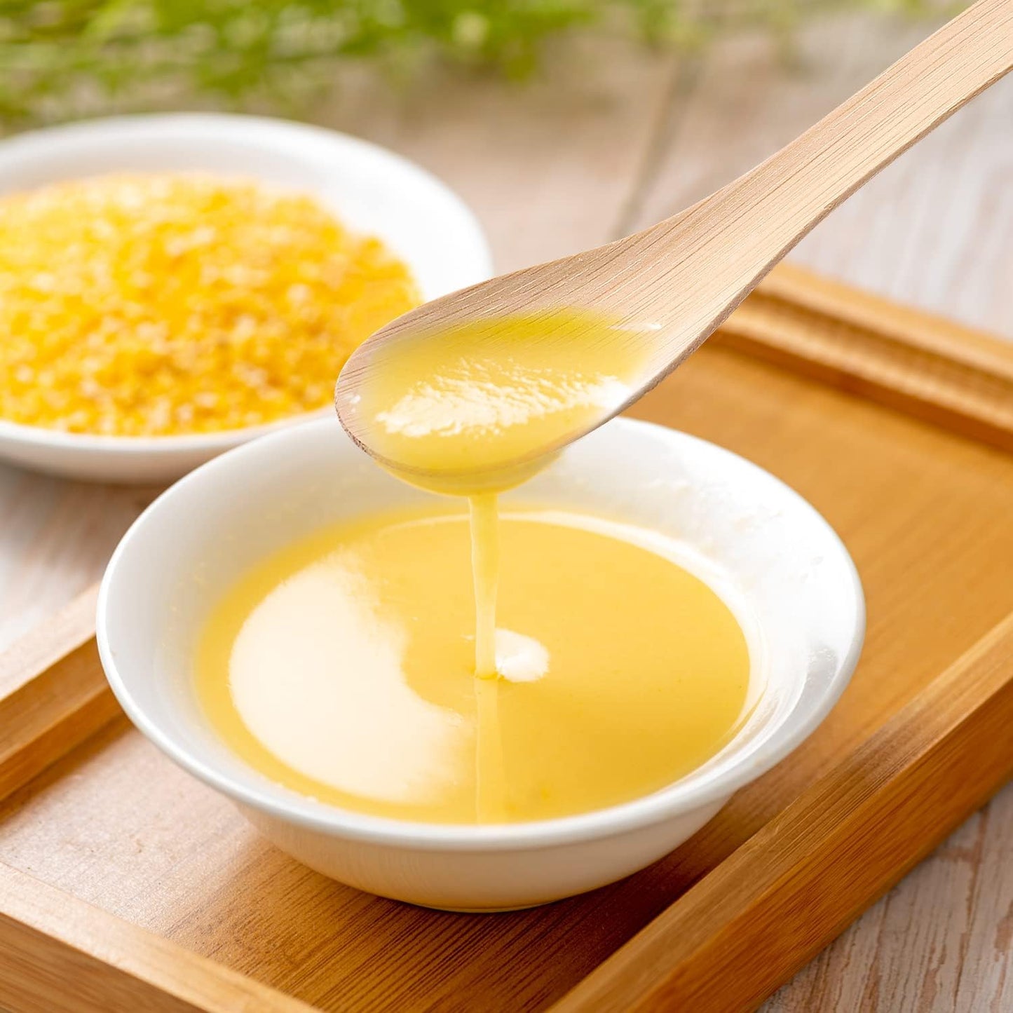 Bamboo Utensils Disposable -100PK Bamboo Soup Spoons 6.7" Disposable Compostable Spoons for Eating 100% Biodegradable Renewable Natural Travel Cutlery