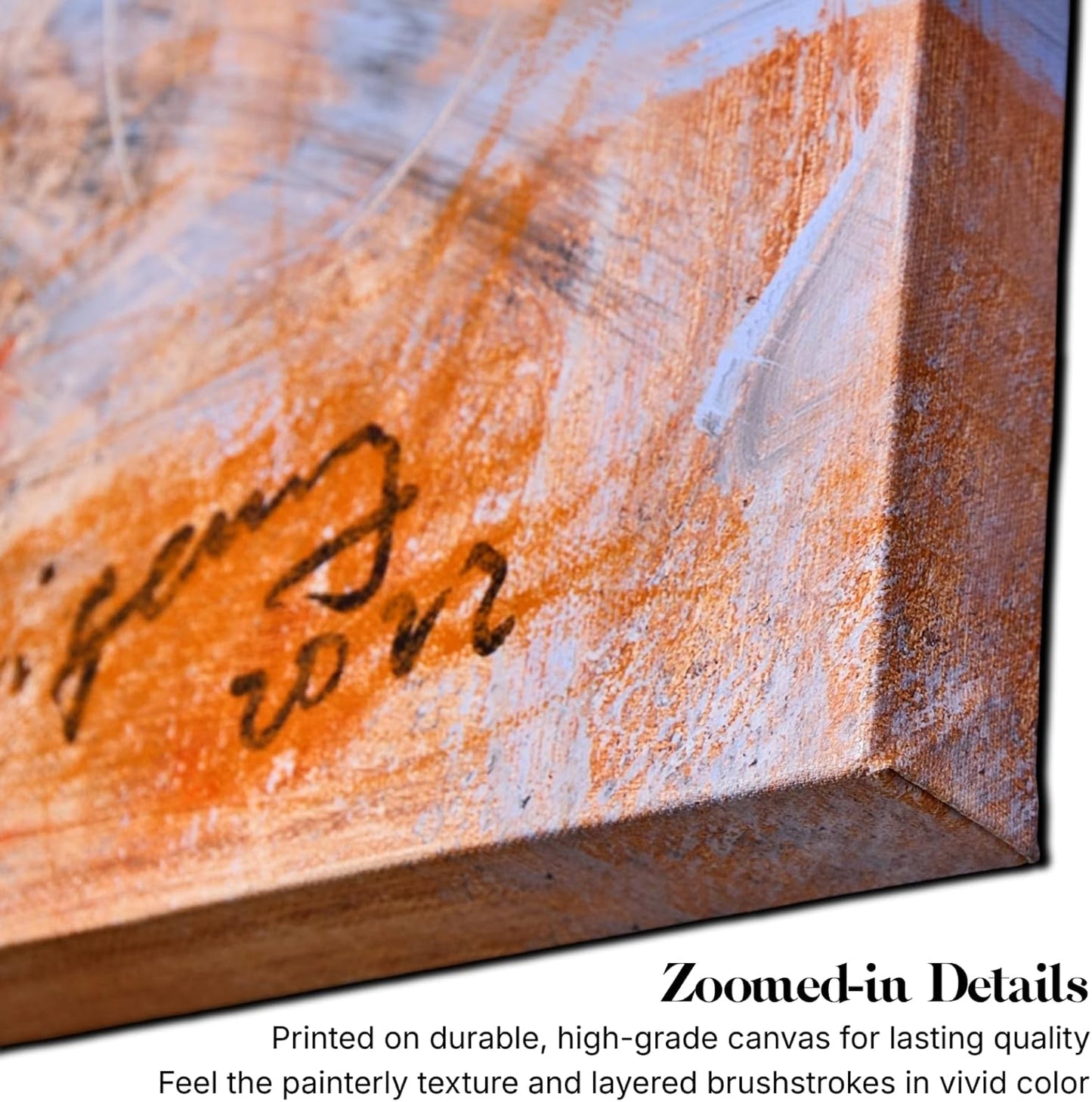 Gloliv Canvas Wall Art – Abstract Wall Decor Painting, Artist-Authorized Reproduction Canvas Prints, Modern Wall Art Decor for Living Room, Bedroom, or Office 14"x11"