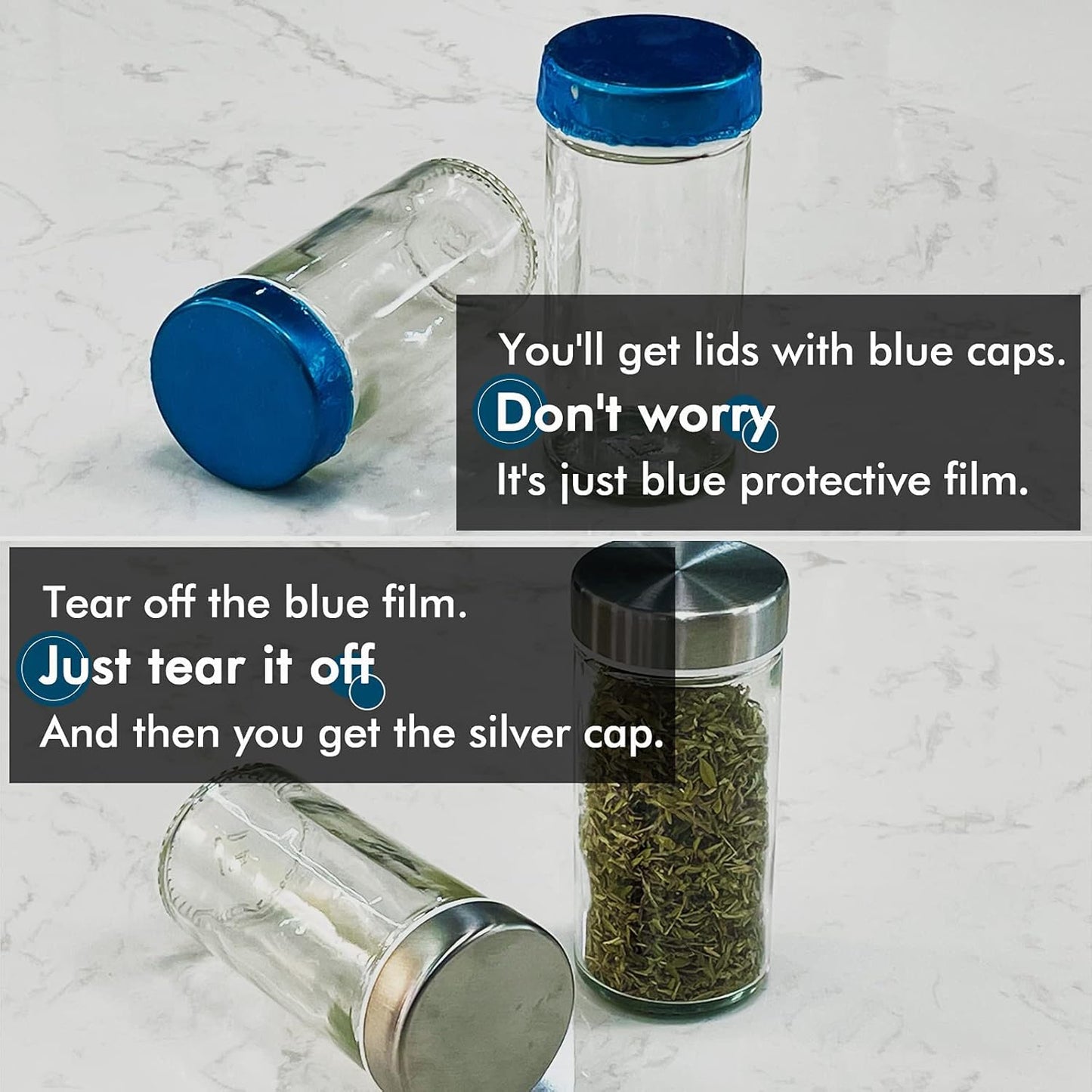 Baker Boutique Spice Rack, Spice Organizer for Countertop, Empty 20-Jars Rotating Rack, Spinning flavoring Rack Shelf, Revolving rack for Kitchen (Black)