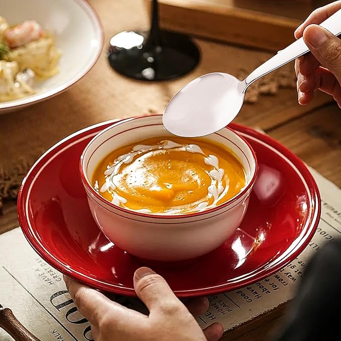 Silverware Set for 2, 14-Piece Heavy Duty 304 Stainless Steel Flatware Set, Mirror Polished Cutlery Set, Forks Spoons and Knives Set for Home Restaurant Dinner Party, Silver