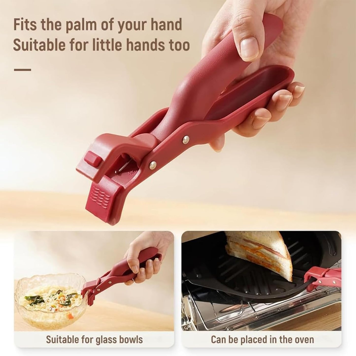 2 PCS Hot Plate Grippers, 2026 New Hot Plate Gripper Lifter Tongs, Multi-function Anti-Scald Bowl Clip,Silicone Non-slip Hot Dish Plate Holder,Microwave Oven Cooking for Bowls,Pans,Dishes