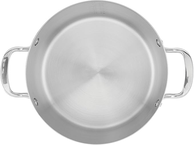 KitchenAid 71003 3-Ply Base Brushed Stainless Steel Stock Pot/Stockpot with Lid, 8 Quart