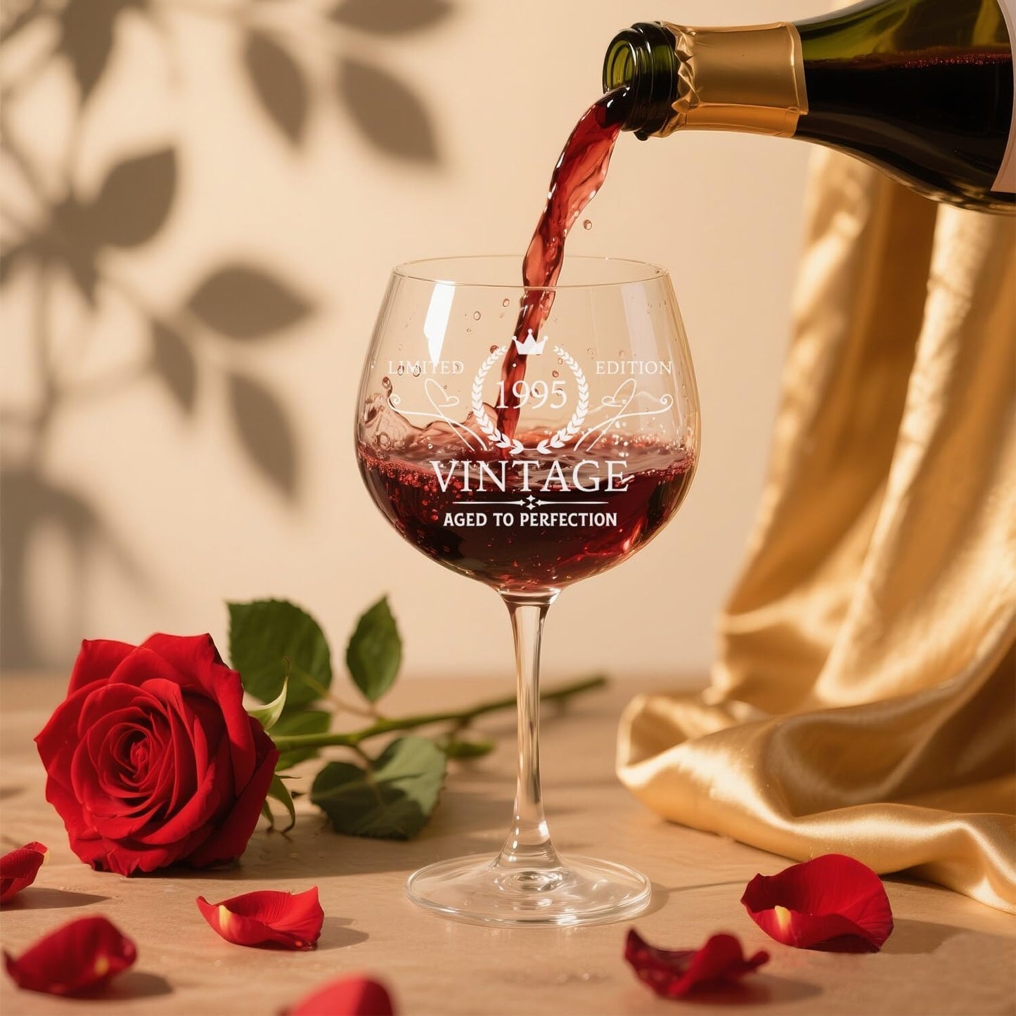 30th Birthday Gifts for Her Women, Best Gifts for 30 Year Old Woman, Vintage 1995 Engraved 30th Wine Glass, Unique 30 Year Old Birthday Decorations for Women, Turning 30 Presents