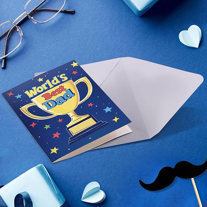 Gift Box For Dad - Unique Father Gifts With Funny Tumblers, Socks & Greeting Card, Present For Dad From Son Daughter Kids