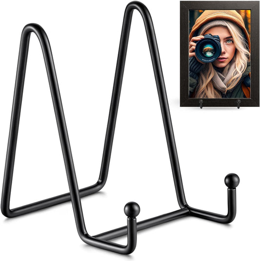 TR-LIFE 3 Pack 4.5 Inch Plate Stands for Display - Easel Holder Stand for Picture Frame, Decorative Platter, Book, Photo
