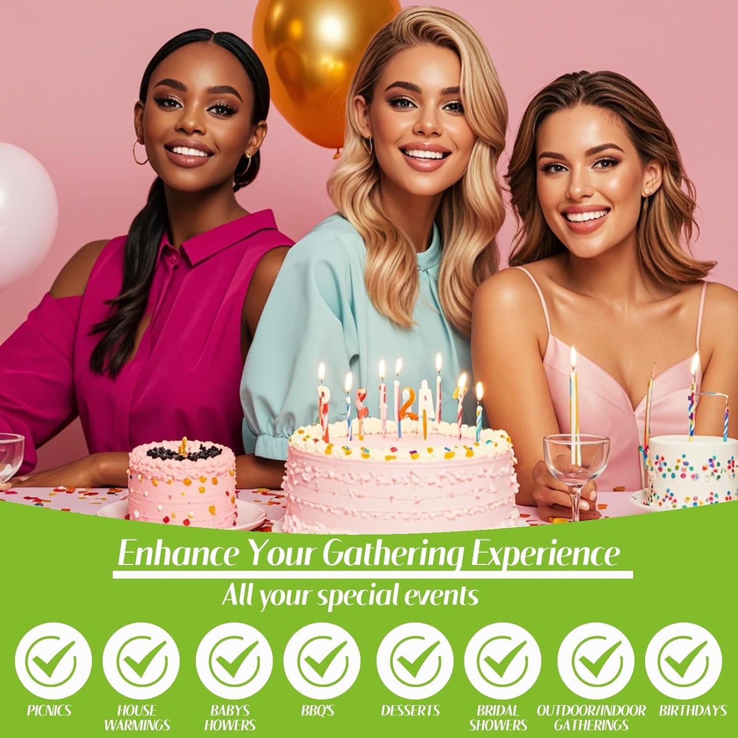 50Pcs Bright Green Paper Plates-7 Inch Solid Color Scalloped Design Birthday Dinnerware Set Disposable Dinner Party Supplies for Wedding Baby Shower Table Decor Pininc Fall Party Decor