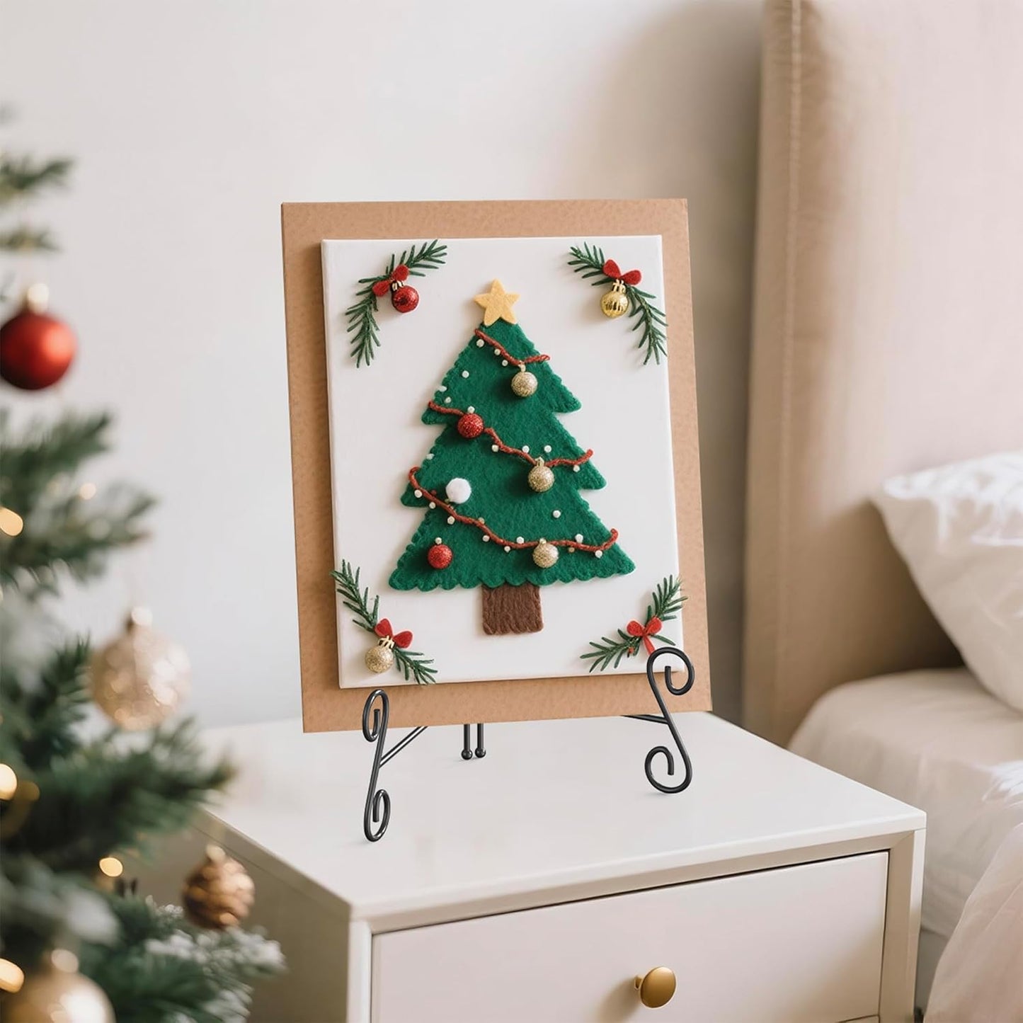 Plate Stand, 12 Inch Plate Holder Display Stand 1 Pack, Black Metal Picture Stand Picture Frame Easel for Home Office Exhibition Reception