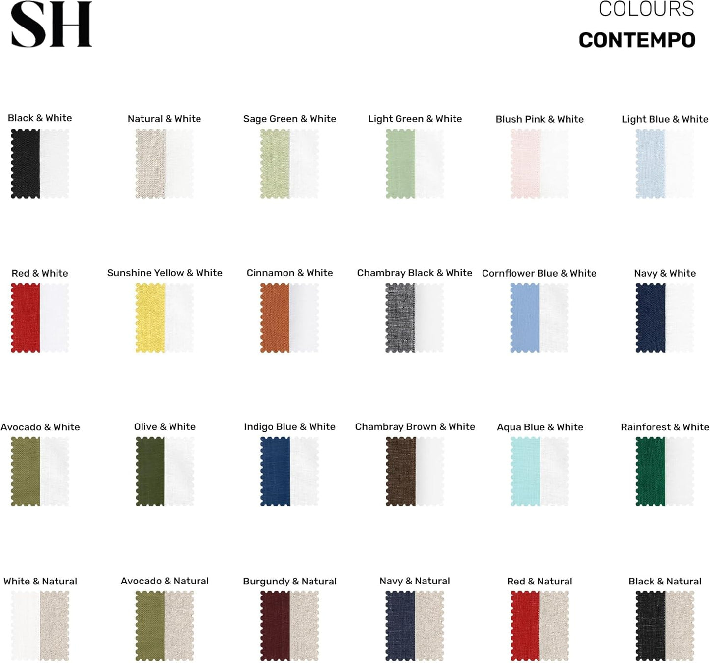 Solino Home Linen Table Runner 48 Inches - 100% Pure Linen Avocado and White Small Table Runner 14 x 48 Inch Ideal for Dresser and Coffee Tables - Fall, Autumn, Thanksgiving - Contempo