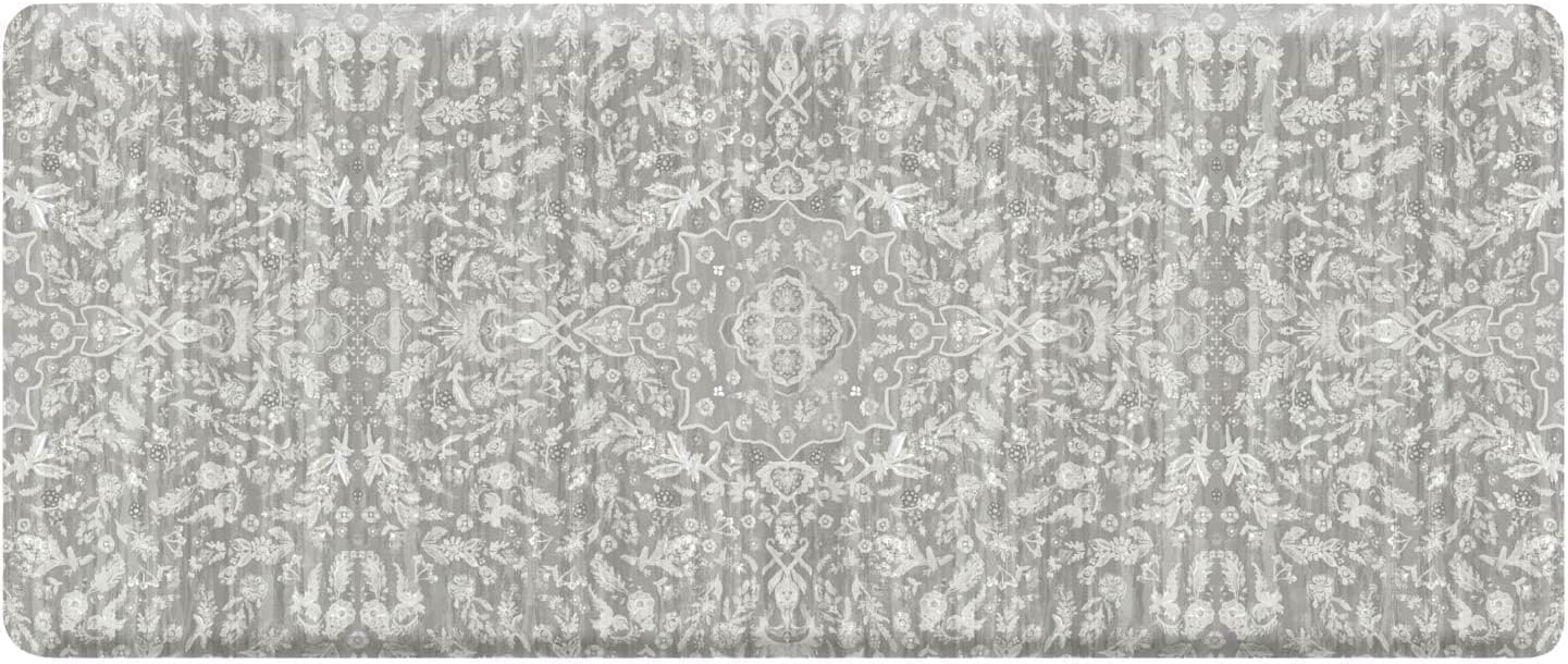 House of Noa Nama Standing Mat – Anti-Fatigue Cushioned Kitchen Mats for Floor | Ergonomic Bounce-Back Foam Kitchen Mats | Anti-Fatigue Mats for Kitchen & Standing | Emile Earl Grey | 30" x 72"