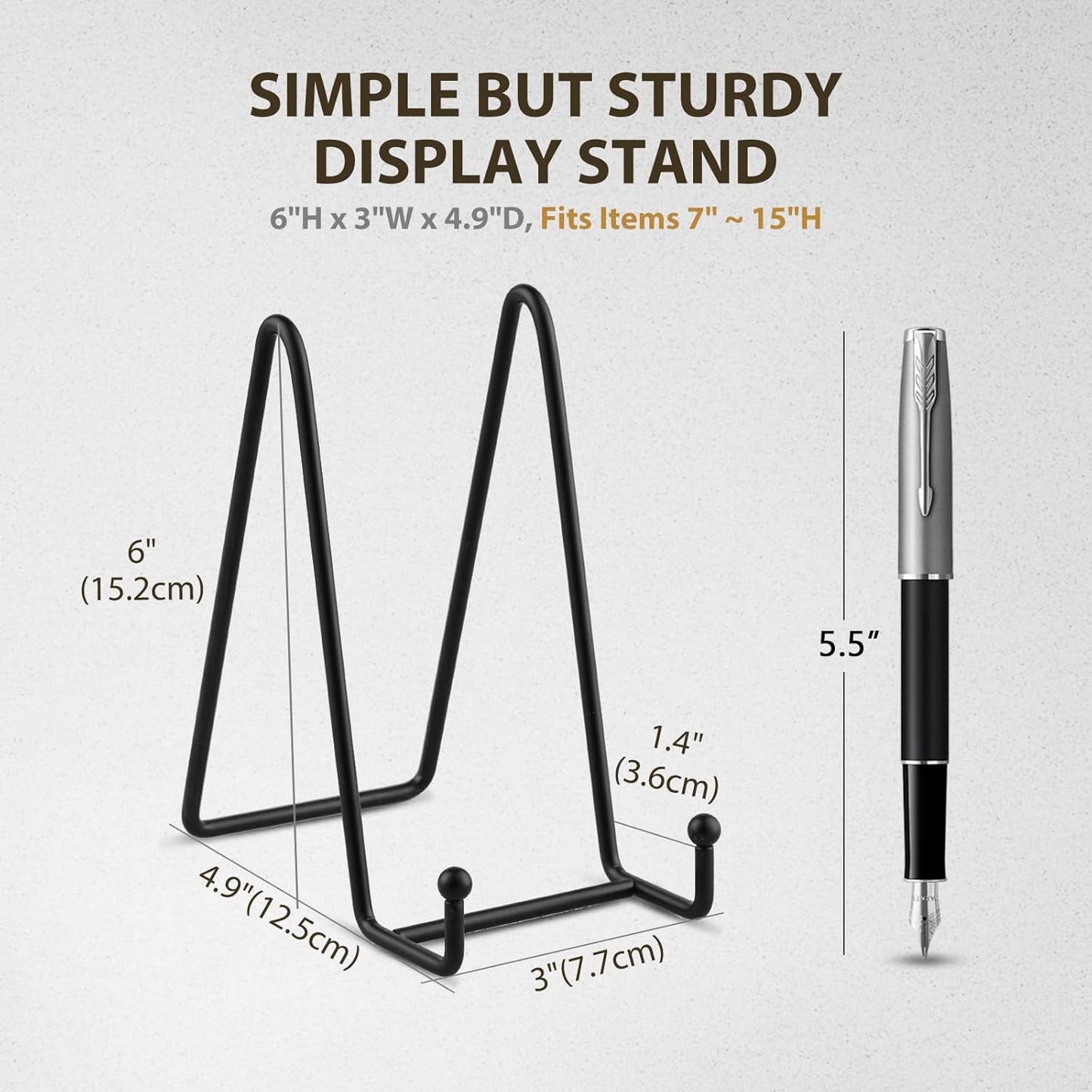 LIONWEI LIONWELI Decorative Plate Stand Holder Picture Frame Stand Easel Display Stand