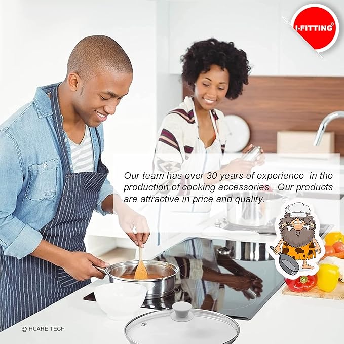 Universal Pot Pan Lids Replacement Knob, IFITTING Silicone Heat Resistant Pan Cover Holding Handles, BPA Free, Dishwasher Safe, Fits Skillets and Kitchen Cookware Covers 2Pack White