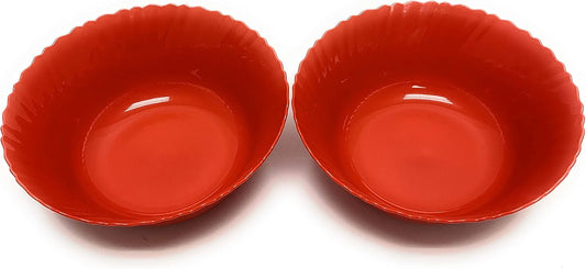 Mintra Home Curly Collection (9.75in Medium Bowl 2pk, Red)