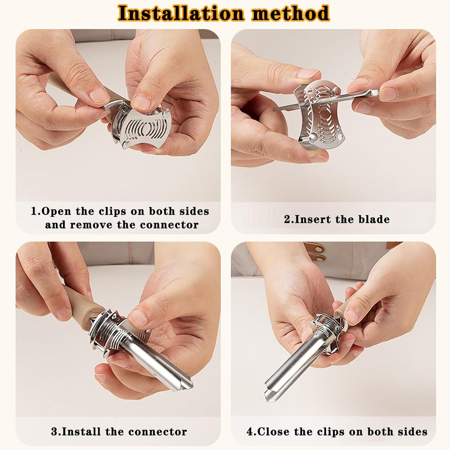 6-Size Adjustable Fruit & Vegetable Corer - Upgraded Stainless Steel Seed Remover Tool for Peppers, Tomatoes, Apples, Pumpkins | Kitchen Gadget with Ergonomic Design