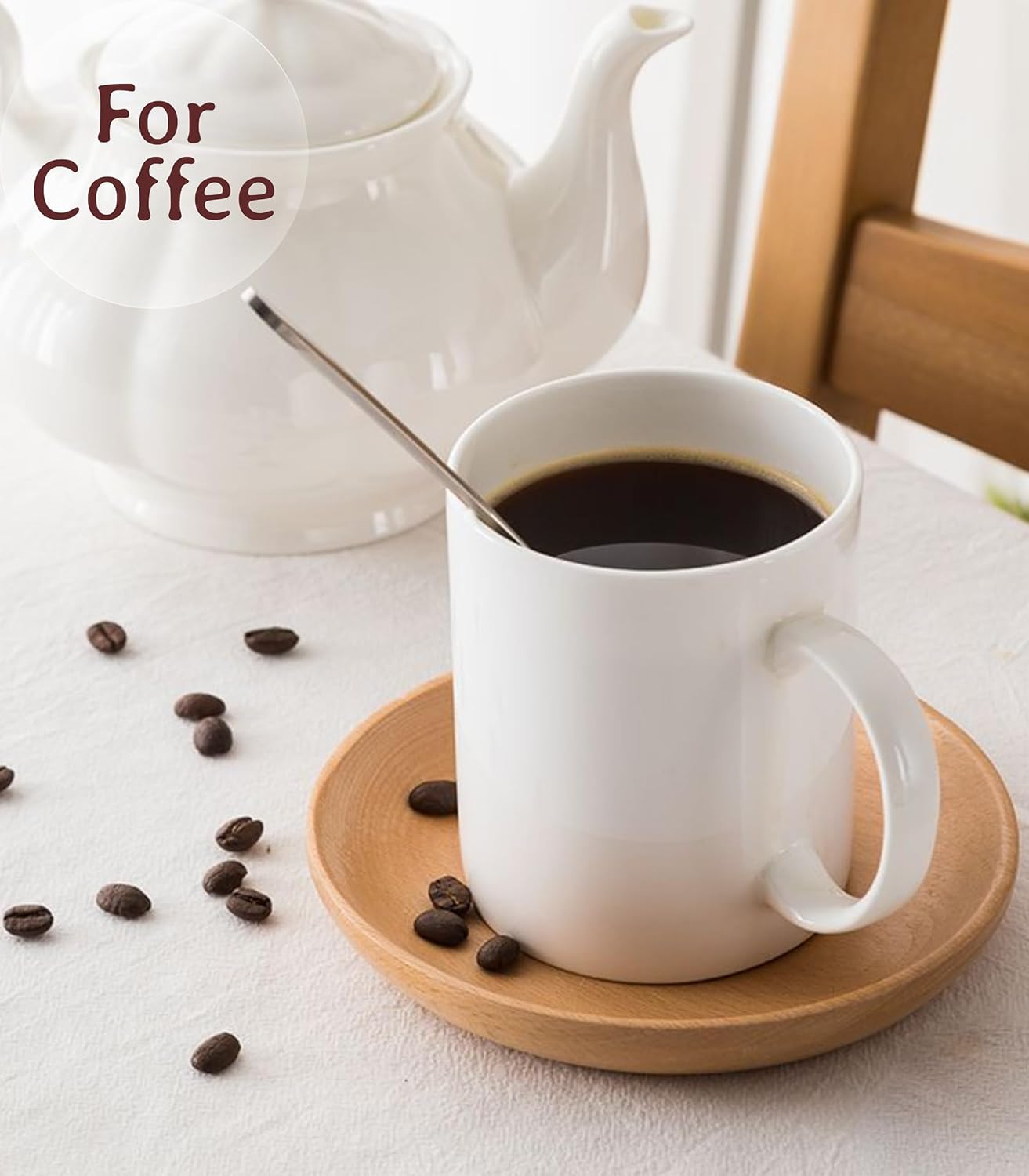 Custom Mug,Personalized 15oz Bone China Coffee Mug,Tazas Personalizadas with Photo,Text or Logo,Customized Gifts for Men & Women,Custom Mugs with Pictures,White