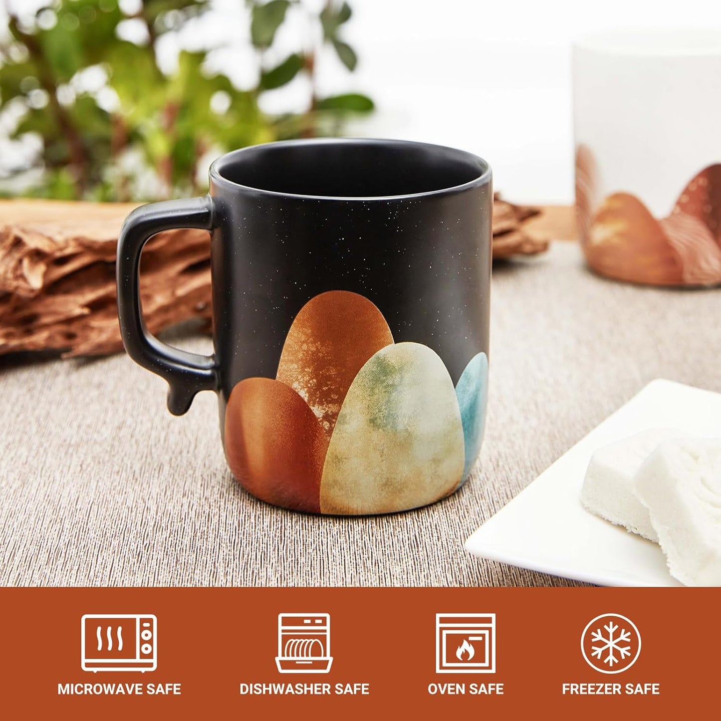 Unique Birthday Gifts Comfortable Handle, Non-Slip, Heat-Resistant Grip Customized Coffee Mug 14oz Black, Dishwasher & Microwave Safe, Daily Office and Home