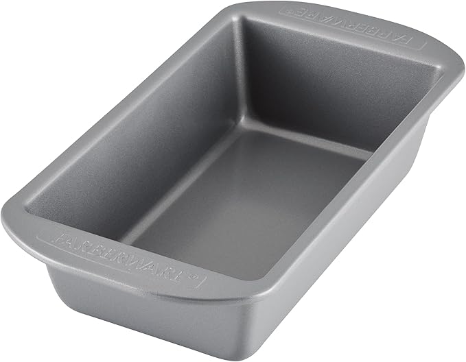 Farberware Nonstick Bakeware 9-Inch x 5-Inch Loaf Pan, Gray -