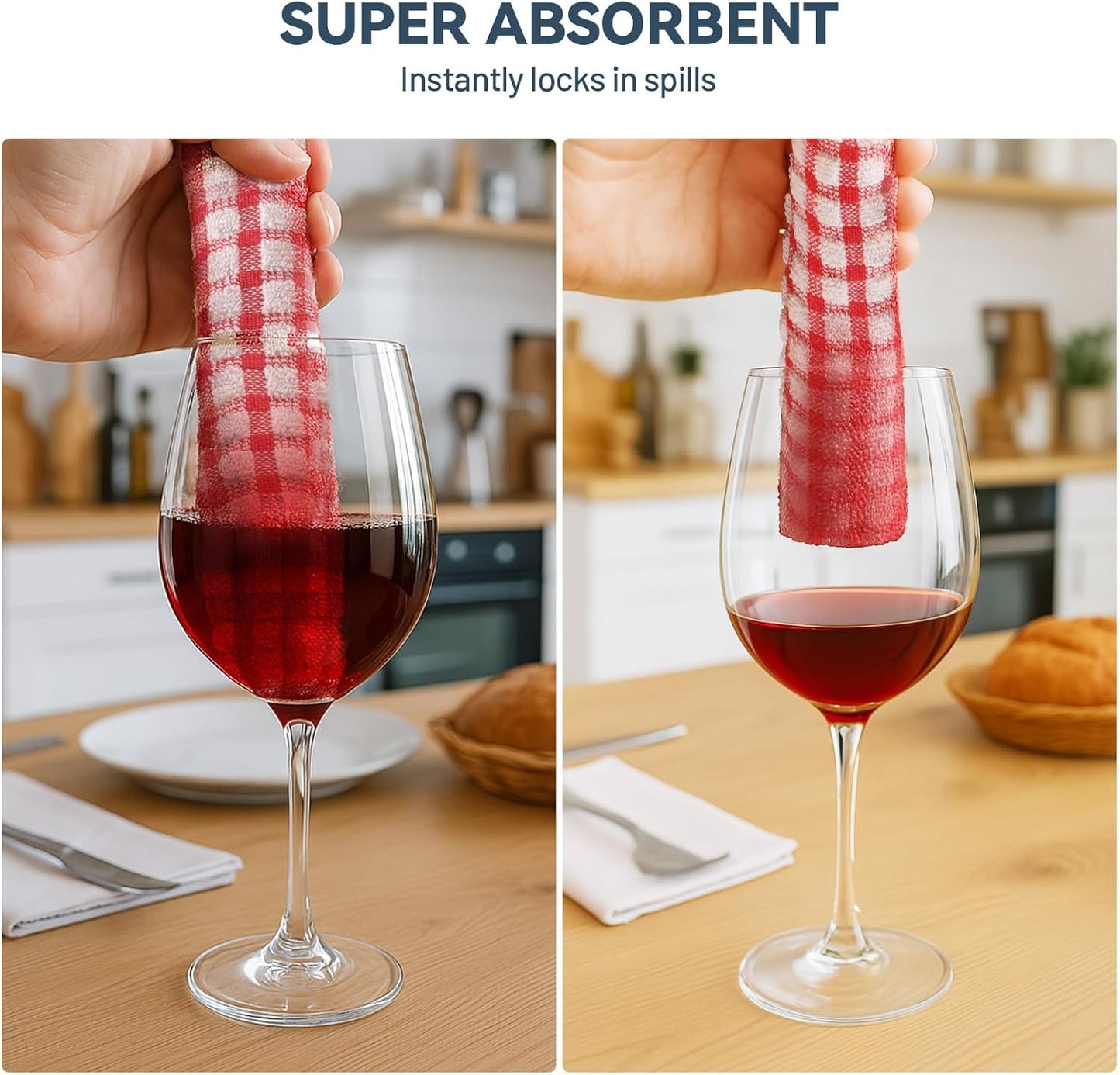 Egles 12 Packs Kitchen Dishcloths 12x12 Inches 100% Cotton Kitchen Dish Cloths for Washing Dishes Scrubbing Wash Cloths Dish Towels Sets (Mix Color)