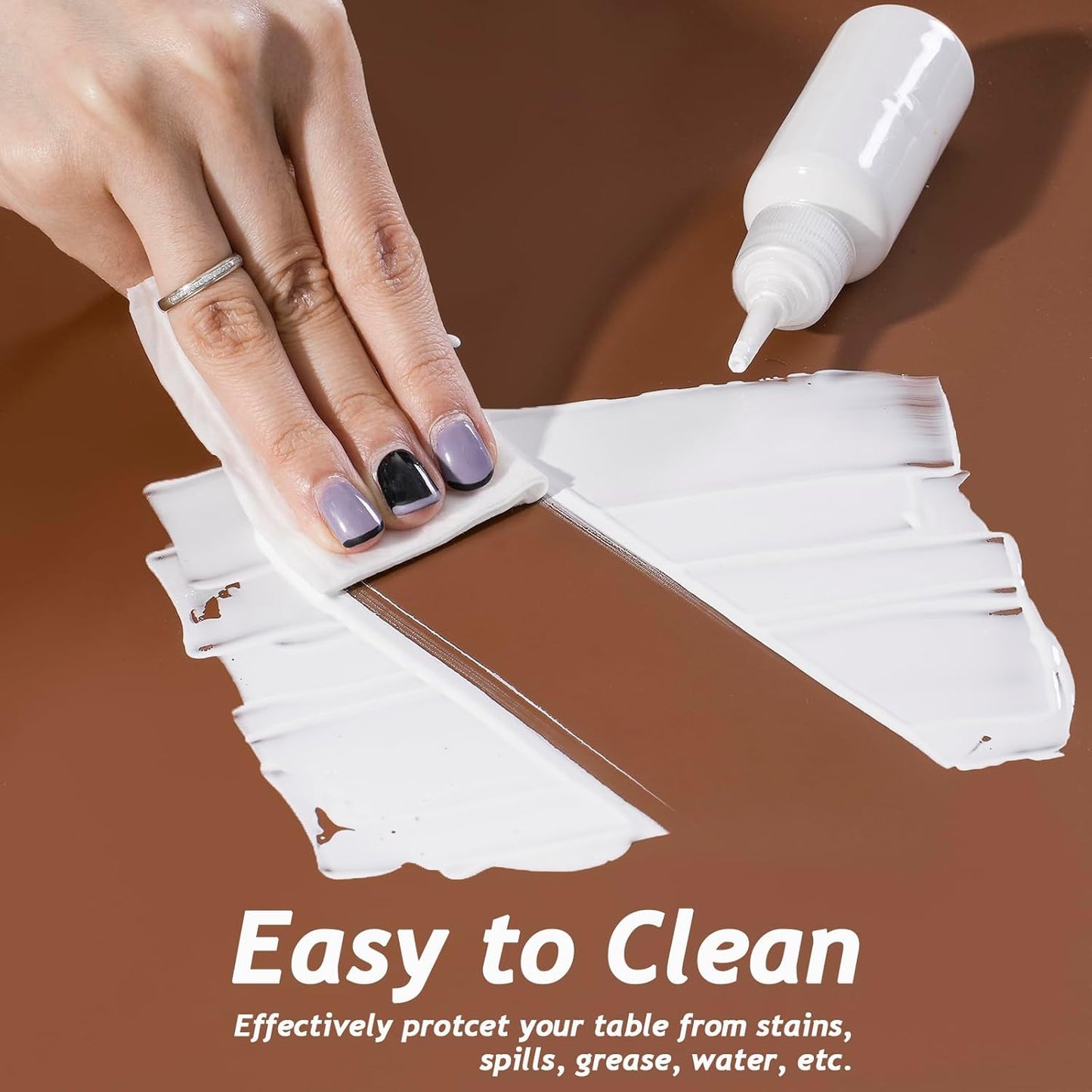 Extra Large Silicone Mat 36" x 24" Place Mats, Heat Resistant Mat for Kitchen Countertop Protector, Thick Placemats Washable Silicone Mats for Kitchen Counter Mat Dining Table Mat, Brown, SAPID